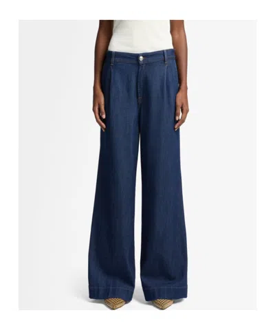 7 For All Mankind Denim Straight-leg Jeans In Blue