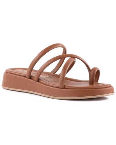Seychelles Rule The World Platform Wedge Slide Sandal In Brown