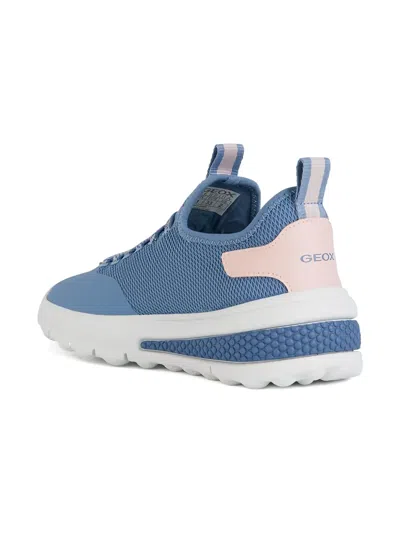 Geox Activat Mesh-panel Lace-up Sneakers In Multi