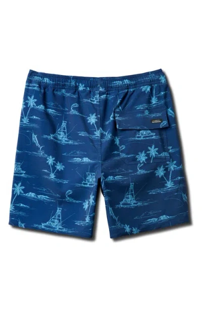 Quiksilver Paradise Found Volley Swim Trunks In Blue