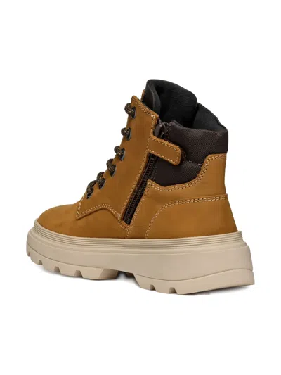 Geox Kiddartah Boots In Brown