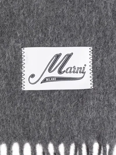 Marni Wool Scarf With Logo