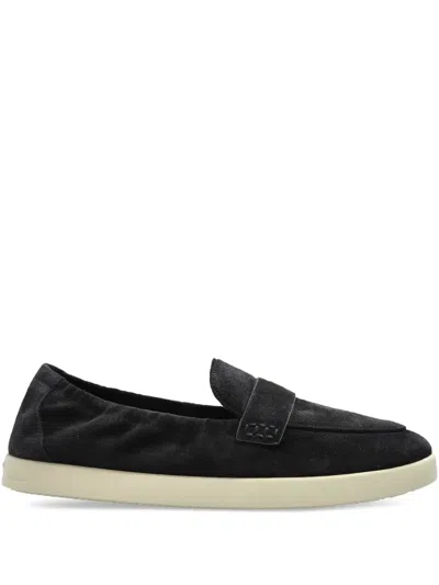 Tory Burch Suede Slip-on Loafers In Black