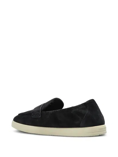 Tory Burch Suede Slip-on Loafers In Black