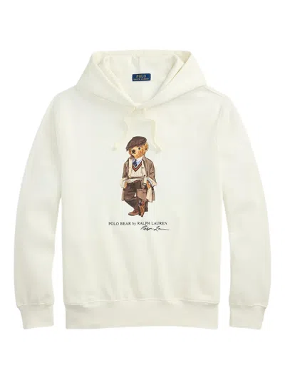 Polo Ralph Lauren Long Sleeve Hoodie In White