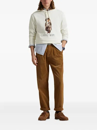 Polo Ralph Lauren Long Sleeve Hoodie In White