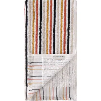 Olive And Linen Olive & Linen Stripes Bath Mat