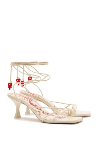 Larroude Nadia Sandal In Neutral