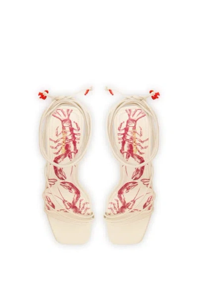 Larroude Nadia Sandal In Neutral