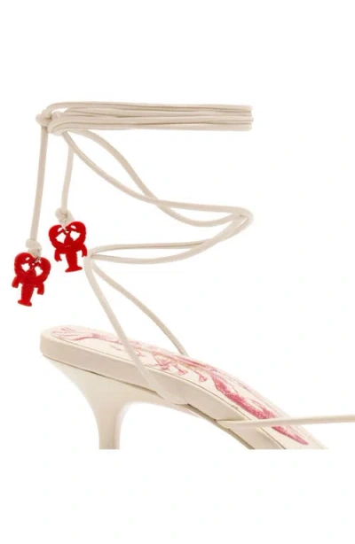 Larroude Nadia Sandal In Neutral