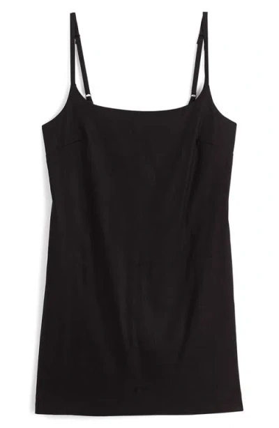 Madewell Square Neck Romper In Black