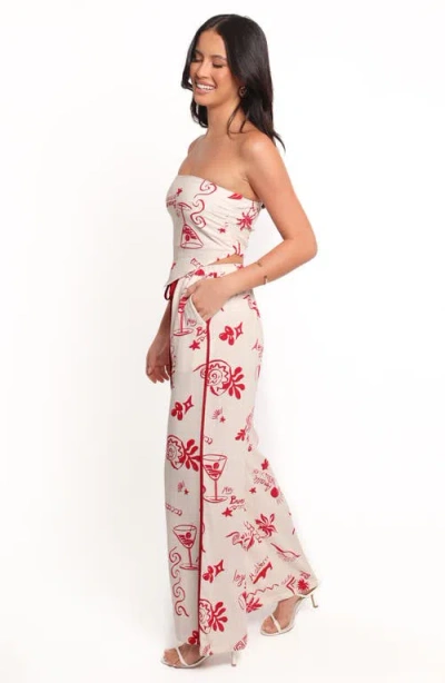 Petal And Pup Petal & Pup Malta Mixed Print Drawstring Pants In Pink