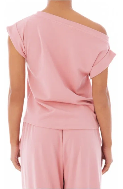 Dai Moda Femi One-shoulder Top In Pink