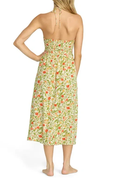 Billabong In Your Heart Halter Midi Dress In Green
