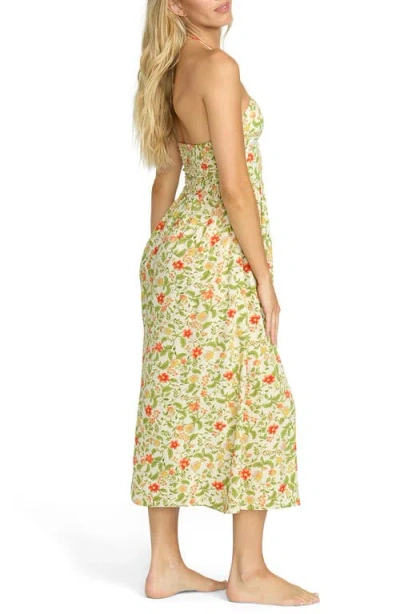 Billabong In Your Heart Halter Midi Dress In Green
