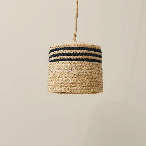 Indego Africa Braided Raffia Lamp Shade - Thumbnail 5