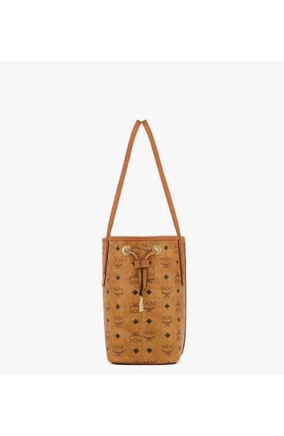 Mcm Reversible Small Tote Bag With Monogram Print
