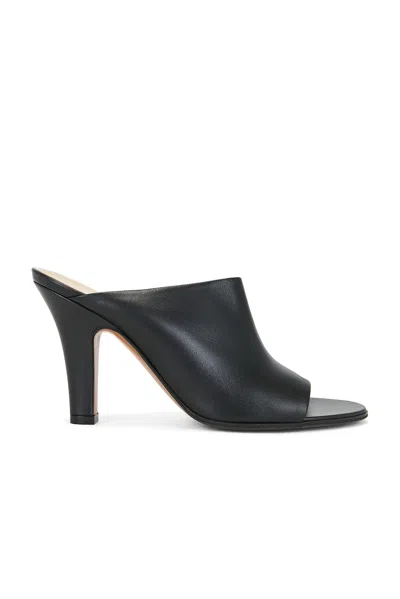 The Row 90mm Signum Heeled Leather Mules In Black