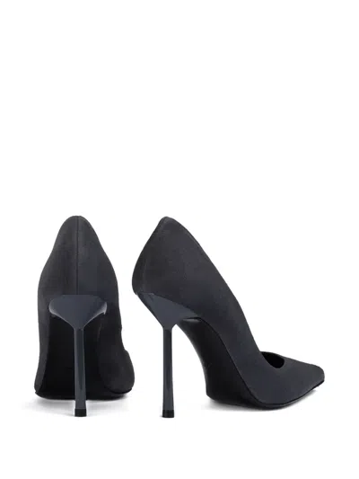 Le Silla 100mm Bella Suede Pumps In Gray
