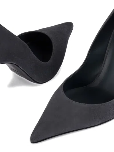 Le Silla 100mm Bella Suede Pumps In Gray