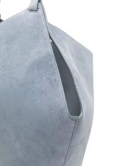 Khaite Small Lotus Tote Bag In Blue