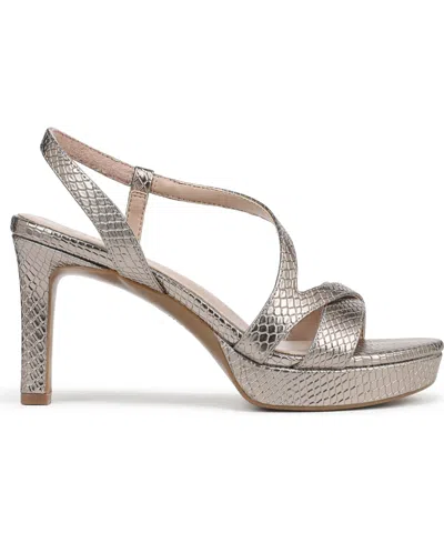 Naturalizer Women's Abby Open Square Toe Platform Dress Sandals In Gray