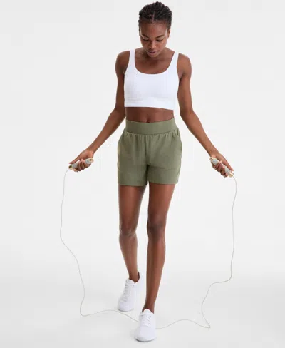 Id Ideology Women's High-rise Relaxed Shorts, Exclusively At Macy's