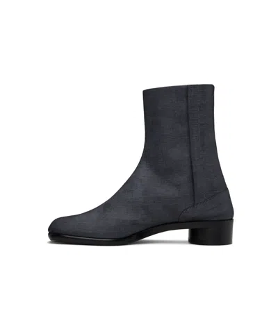 Maison Margiela Black Tabi Ankle Boots In T8013 Black
