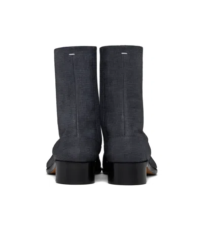 Maison Margiela Black Tabi Ankle Boots In T8013 Black