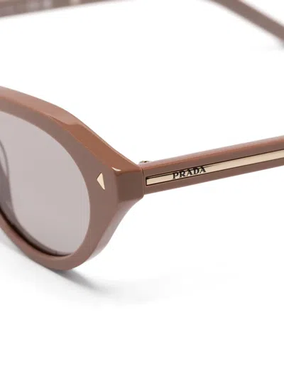 Prada Cat-eye Frame Sunglasses In Brown