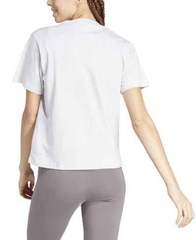 Adidas Originals Adidas Essentials Small Logo Cotton T-shirt In Blue