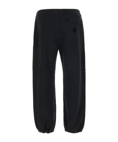 Alexander Mcqueen Cotton Joggers With Elastic Cuffs And Waistband In Black