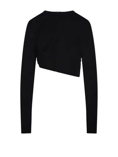 Christopher Esber Bezel-quartz Long-sleeve Top In Black