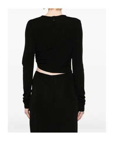 Christopher Esber Bezel-quartz Long-sleeve Top In Black