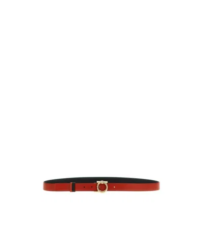 Ferragamo Black Reversible Belt