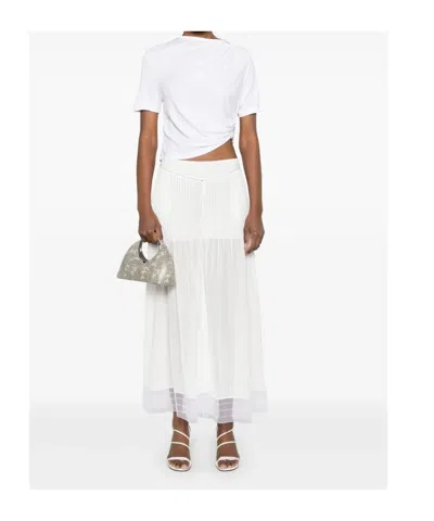 Christopher Esber Ruched Jersey Top In White
