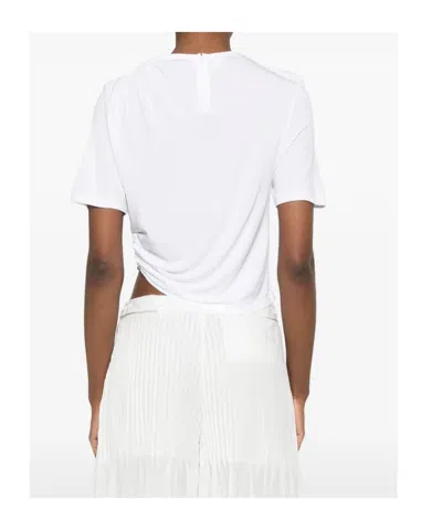 Christopher Esber Ruched Jersey Top In White
