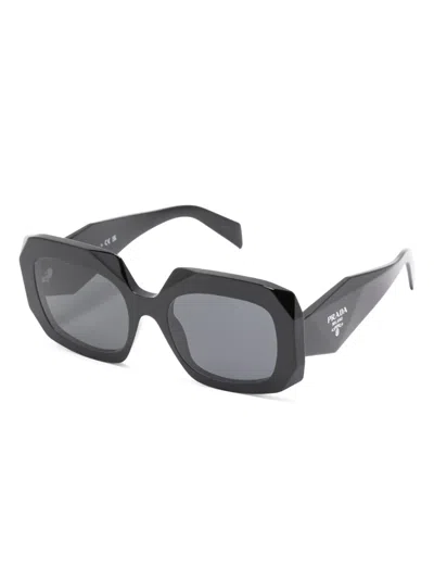 Prada 55mm Square Sunglasses In Black