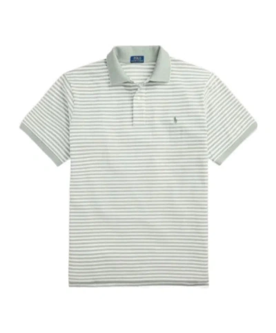 Polo Ralph Lauren Striped Cotton Polo Shirt In Green