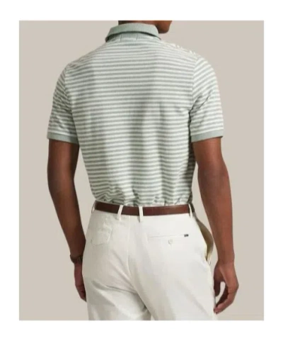 Polo Ralph Lauren Striped Cotton Polo Shirt In Green