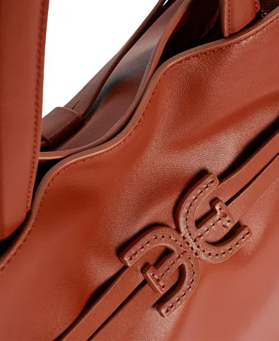 Sam Edelman Poppy Extra Large Leather Drawstring Tote In Brown