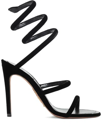 René Caovilla Flat Sandals Rene Caovilla Woman Color Black In Multi
