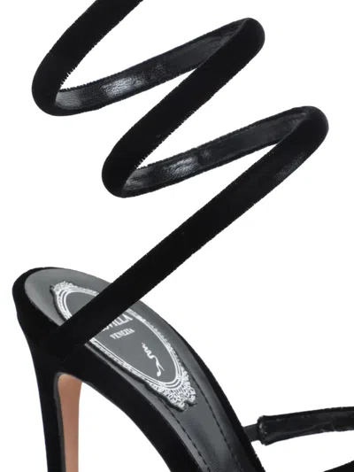 René Caovilla Flat Sandals Rene Caovilla Woman Color Black In Multi