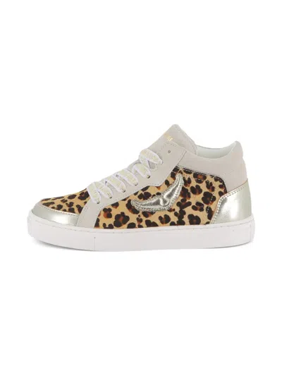 Zadig & Voltaire Leopard-print Suede Sneakers In Multi