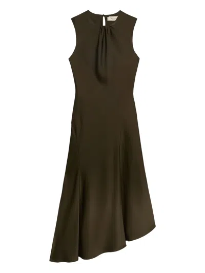 Blumarine Asymmetric Dress In Green