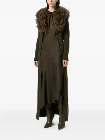 Blumarine Asymmetric Dress In Green