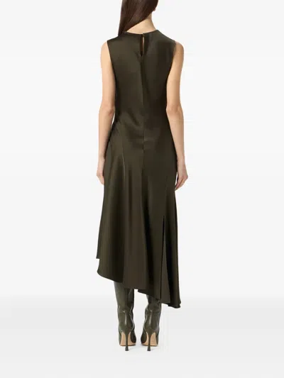 Blumarine Asymmetric Dress In Green