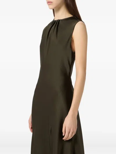 Blumarine Asymmetric Dress In Green