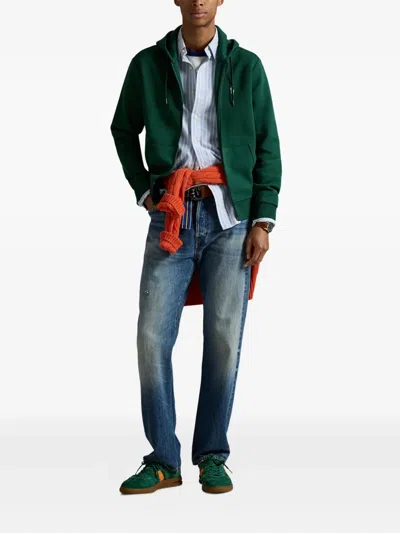 Polo Ralph Lauren Zip-up Hoodie In Green