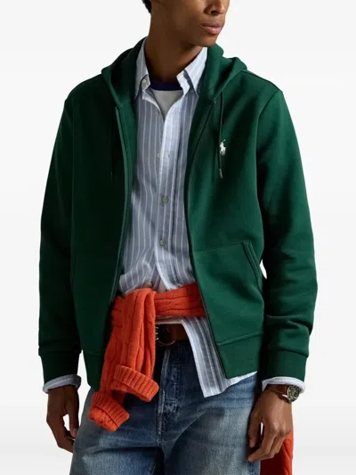 Polo Ralph Lauren Zip-up Hoodie In Green